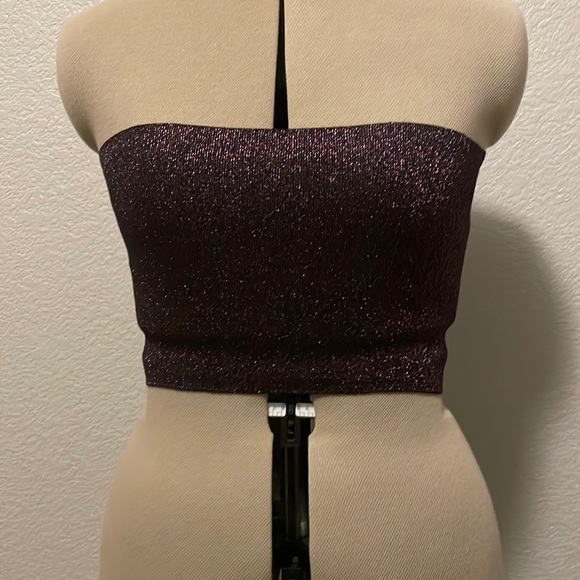 New Zara Sparkly Tube Top - Picture 1 of 5